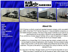 Tablet Screenshot of mmcarriers.com.au